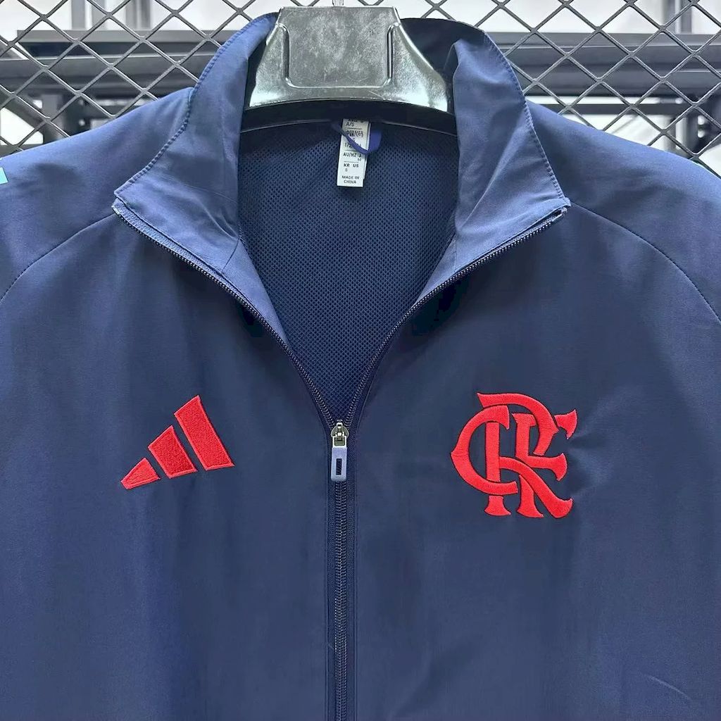 Jaqueta Corta-vento Azul Royal 2025/26 do Flamengo