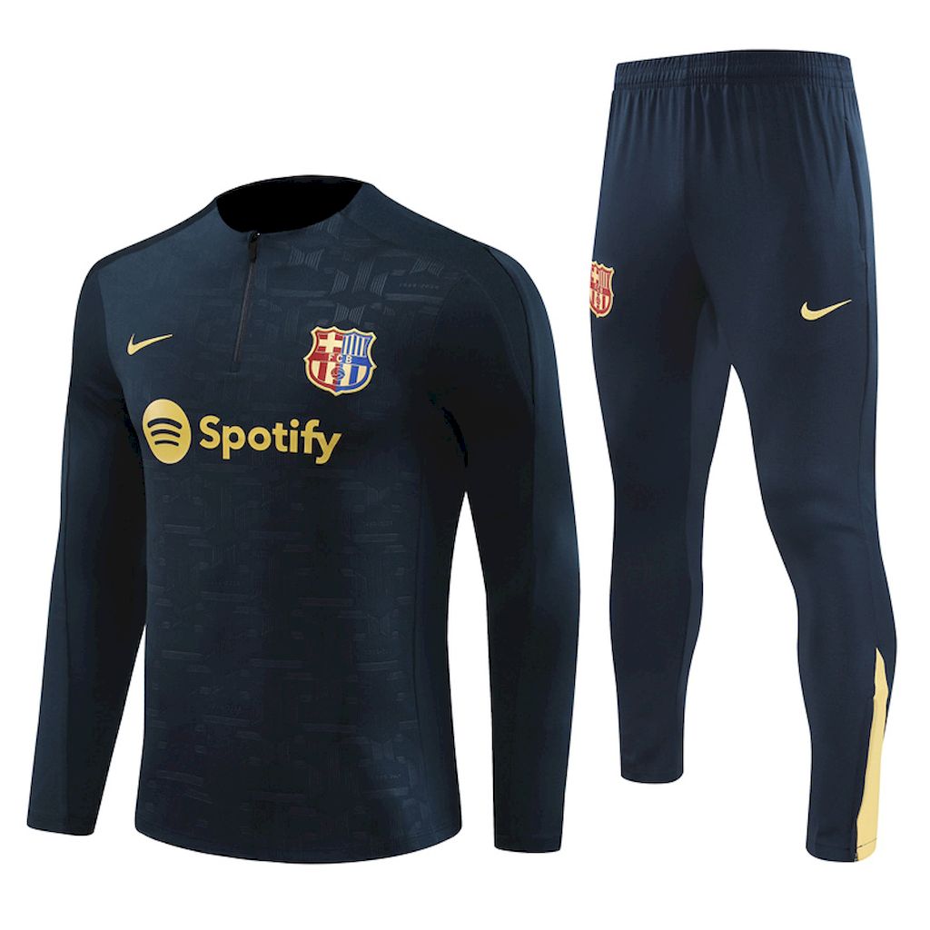 Suéter adulto Barcelona 2024/25 com zíper e calça 14001