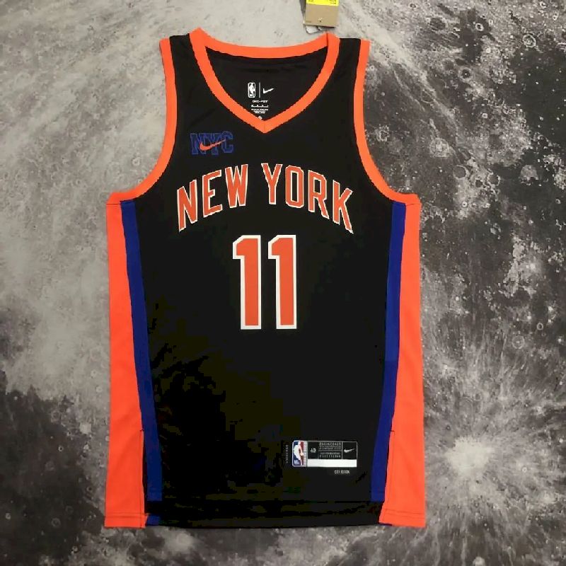 Camisa preta masculina Jalen Brunson Team – Edição Statement