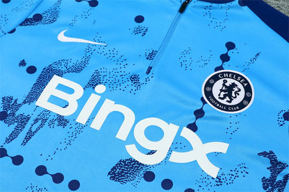 Suéter e calça Chelsea 2024/25 com zíper e meio zíper 14001