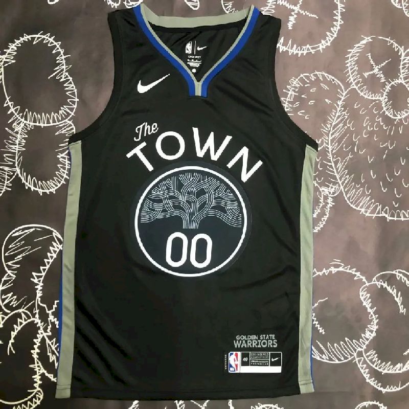 Camisa preta masculina Jonathan Kuminga Team