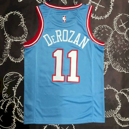 Camisa azul masculina Demar DeRozan Team