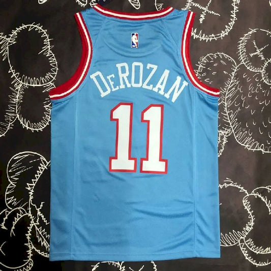 Camisa azul masculina Demar DeRozan Team