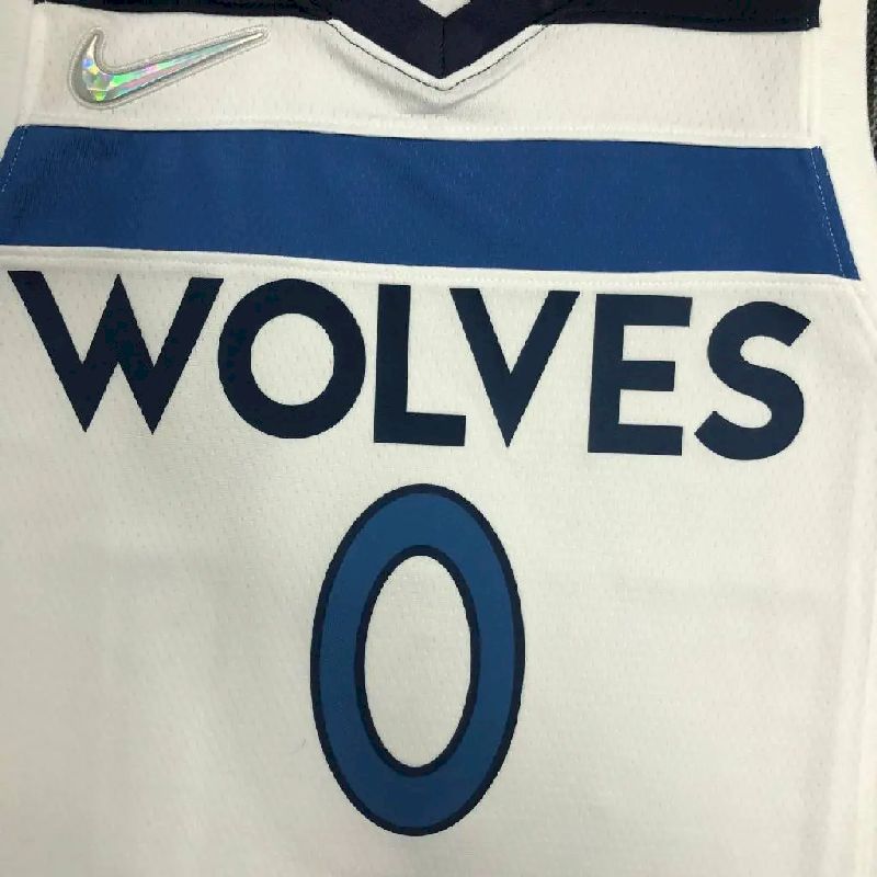 Camisa masculina D'Angelo Russell branca – Edição de 75º aniversário