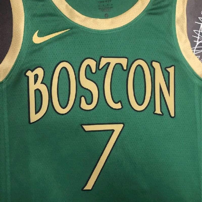 Men’s Jaylen Brown Green Team Jersey – City Edition