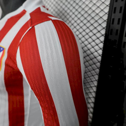 Atlético Madrid 2025/26 Home Long Sleeves Jersey Player Version