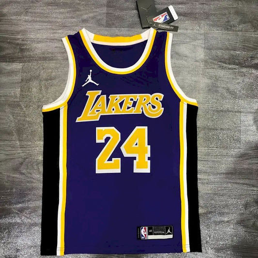 Camisa masculina Kobe Bryant 2020-21 roxa Swingman versão jogador – Edição Statement
