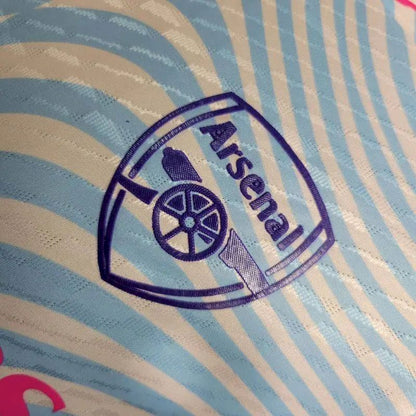 Camisa de treino pré-jogo do Arsenal 2023/24, versão jogador