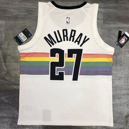Camisa Jamal Murray White Masculina Versão Jogador - Edição Clássica Retro