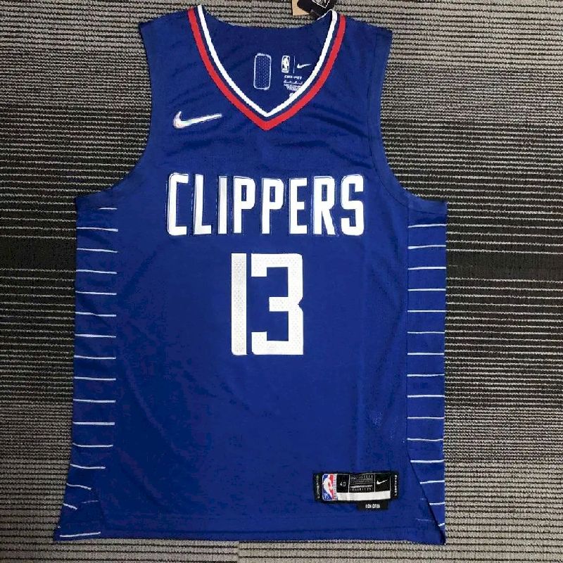 Camisa Paul George Azul Masculina do Time – Edição Autêntica