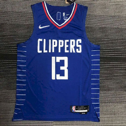 Camisa Paul George Azul Masculina do Time – Edição Autêntica