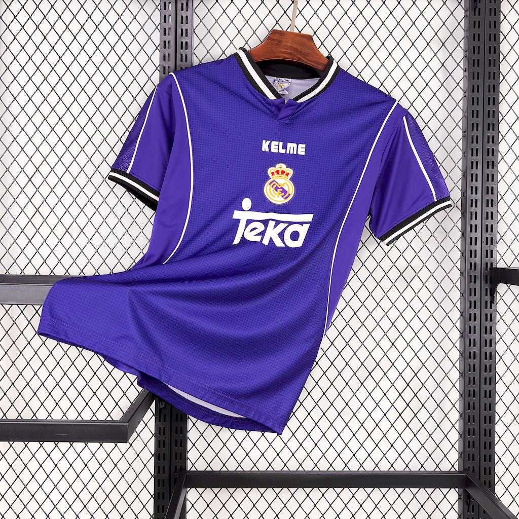 Camisa reserva retrô do Real Madrid 1997/98
