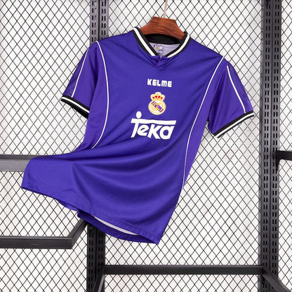 Camisa reserva retrô do Real Madrid 1997/98