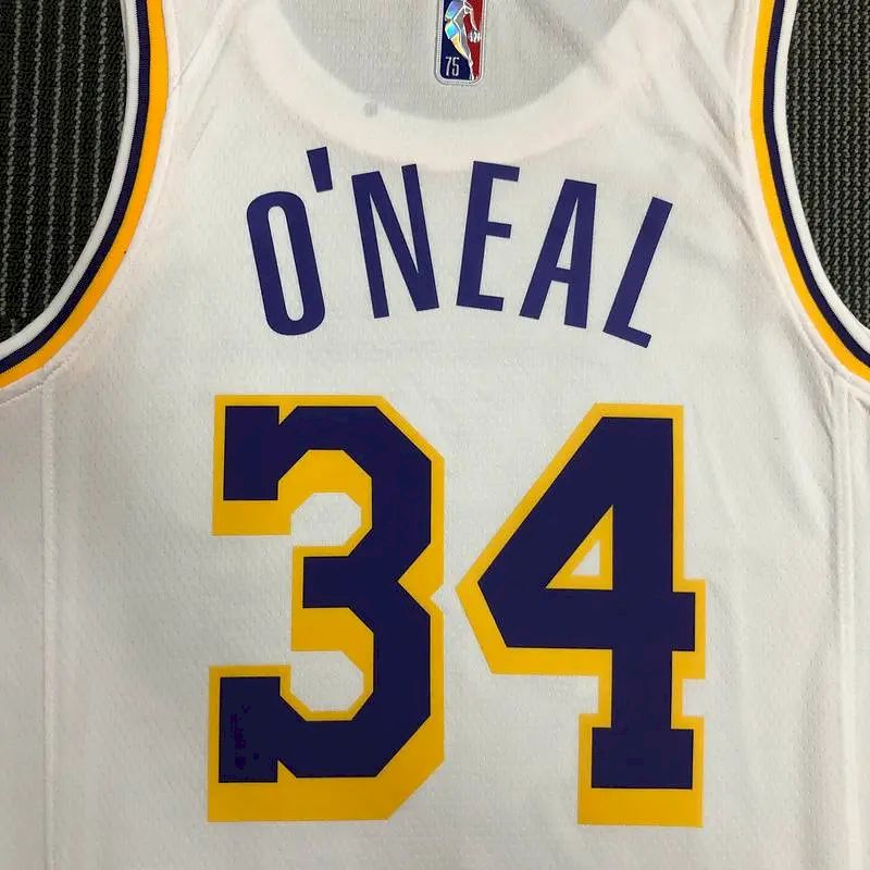 Camisa Masculina Shaquille O'Neal Branca – Edição de 75º Aniversário