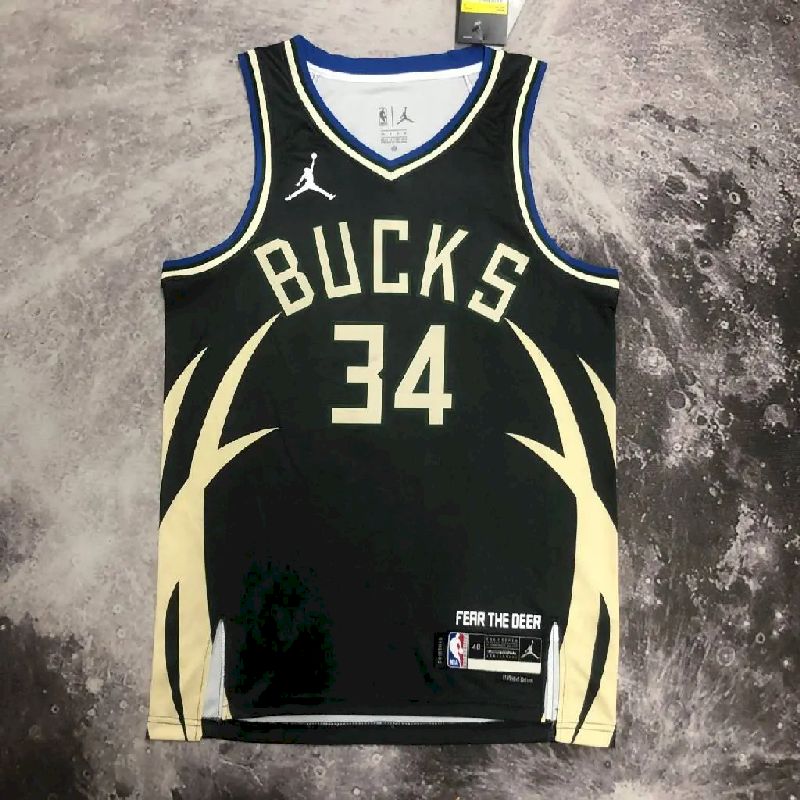 Camisa preta masculina Giannis Antetokounmpo Team – Edição Statement