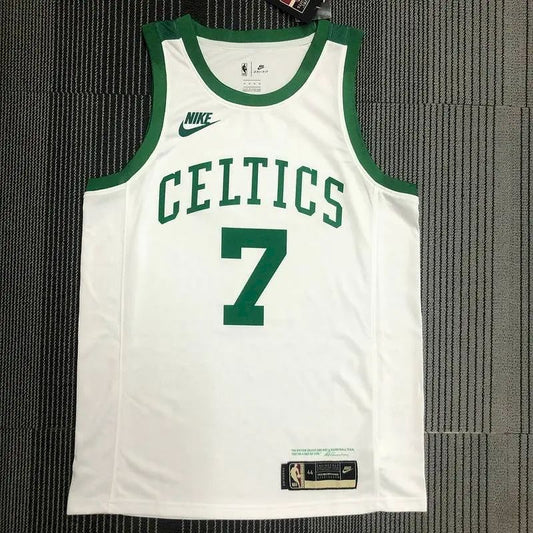 Jaylen Brown Men’s White 2021-22 75th Anniversary Jersey – Classic Edition