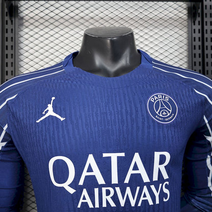 Paris Saint-Germain 2025/26 Fourth Away Long Sleeves Jersey Player Version