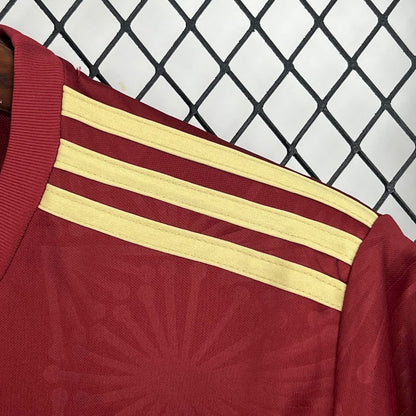 Men's Mexico 2025/26 Gold- Red Jersey