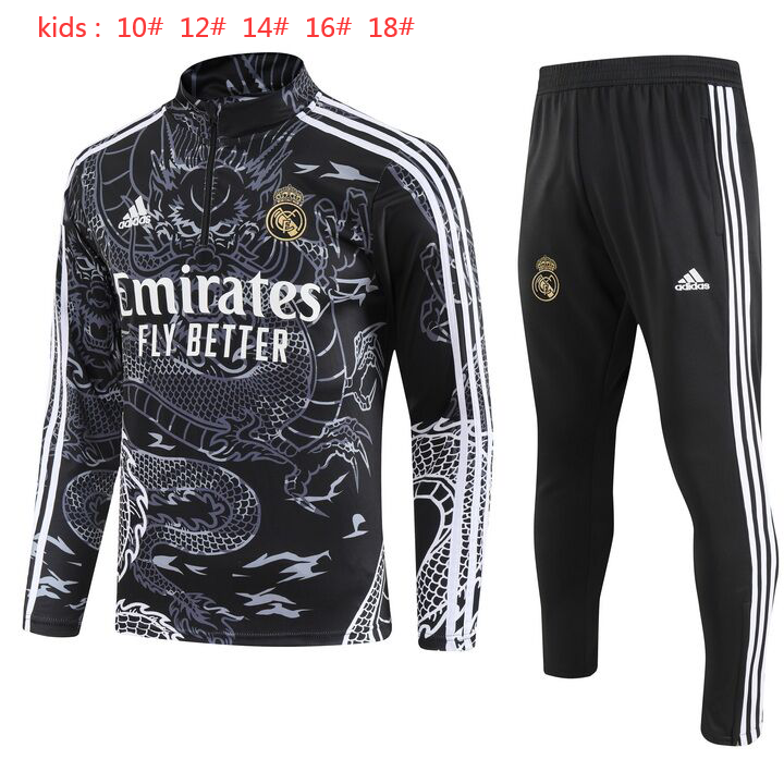 Real Madrid 2023/24 Half-Zip Kids Sweater+Pant 902