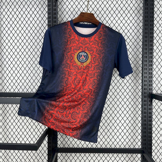 Paris Saint-Germain 2025/26 Campeones De Europa Red And Blue Jersey 2