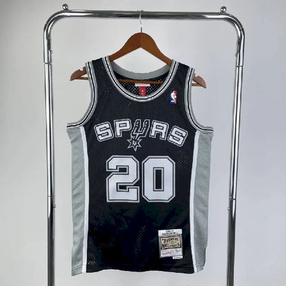 Men’s M&N 2002/03 Manu Gin bili Black Retro Jersey