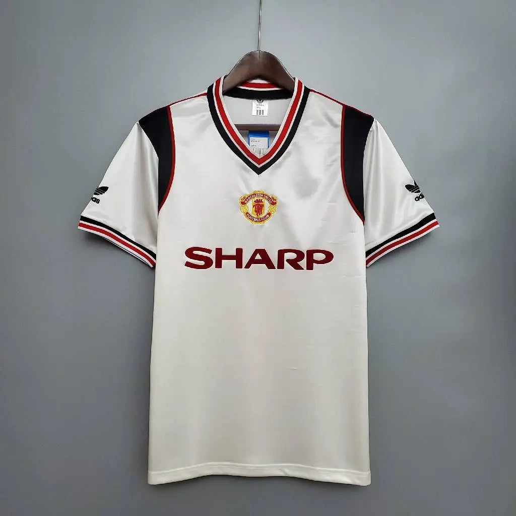 Camisa retrô reserva do Manchester United 1984/86