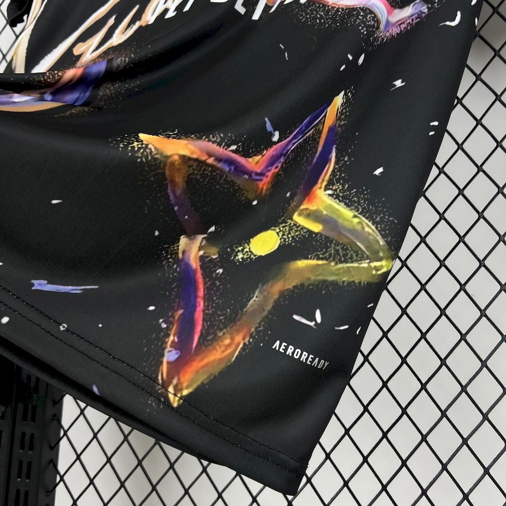 Camisa Louis Vuitton Joint Edition Preta Colorida do Real Madrid 2025/26