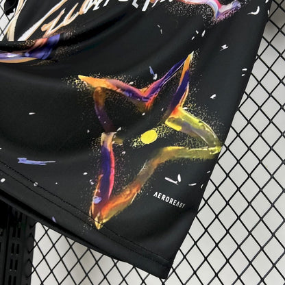 Camisa Louis Vuitton Joint Edition Preta Colorida do Real Madrid 2025/26