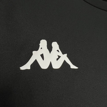 Camisa Kappa de aquecimento preta do Vasco da Gama 2024/25