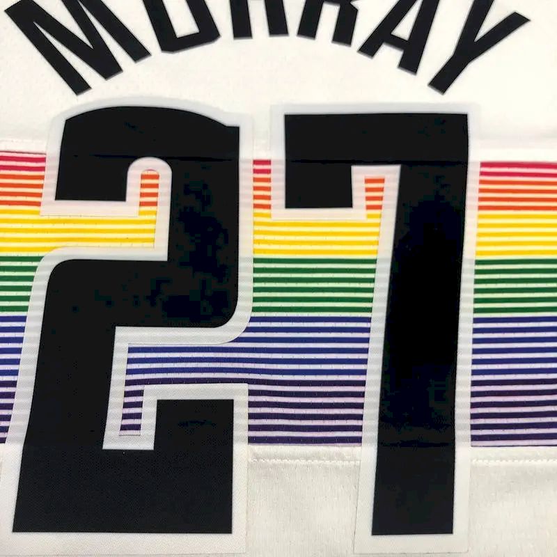 Camisa Jamal Murray White Masculina Versão Jogador - Edição Clássica Retro
