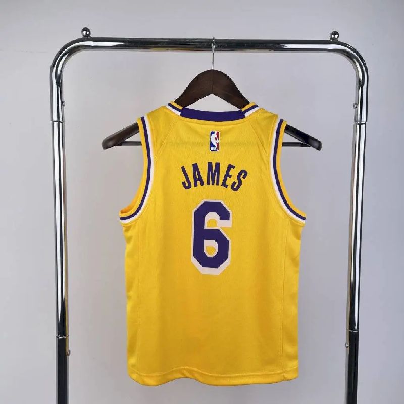Youth LeBron James Yellow Team Jersey