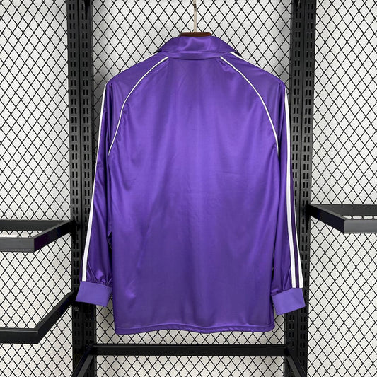 Camisa retrô de mangas compridas do Real Madrid 1984/85 Third