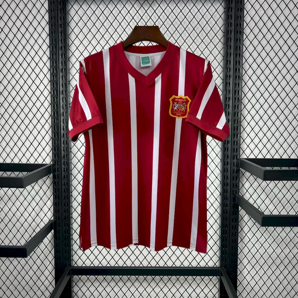 Camisa retrô reserva do Manchester City 1956/57