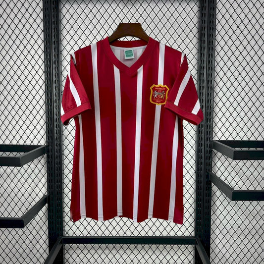 Camisa retrô reserva do Manchester City 1956/57