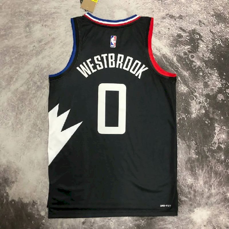 Men’s Russell Westbrook Black Team Jersey – Statement Edition