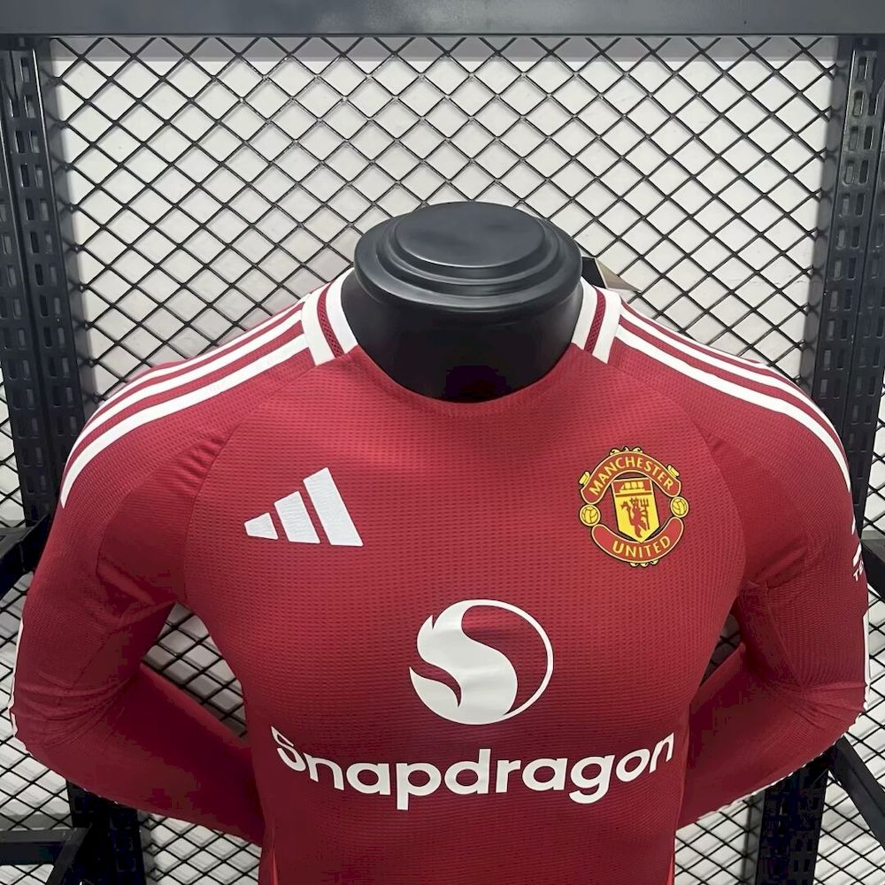 Camisa Manchester United Home 2024/25 de manga comprida, versão jogador