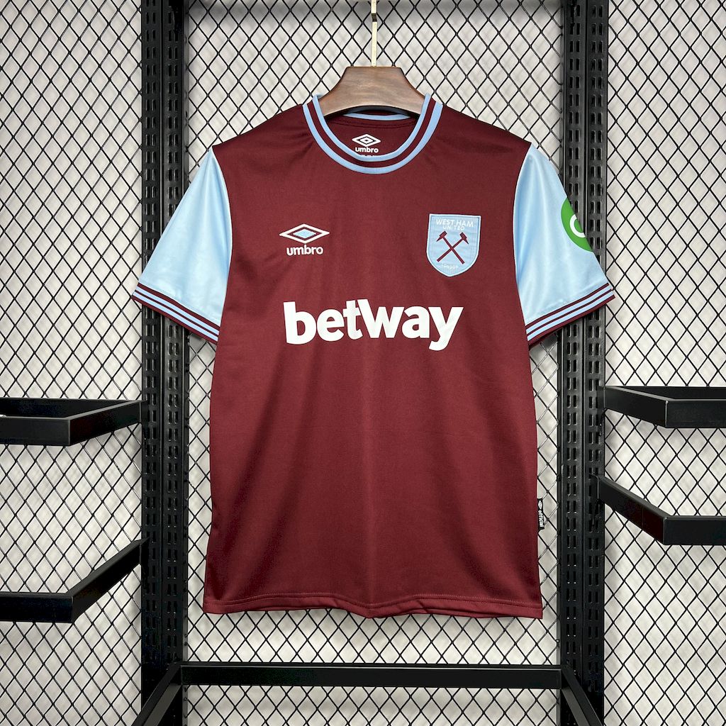 Camisa titular do West Ham United 2024/25