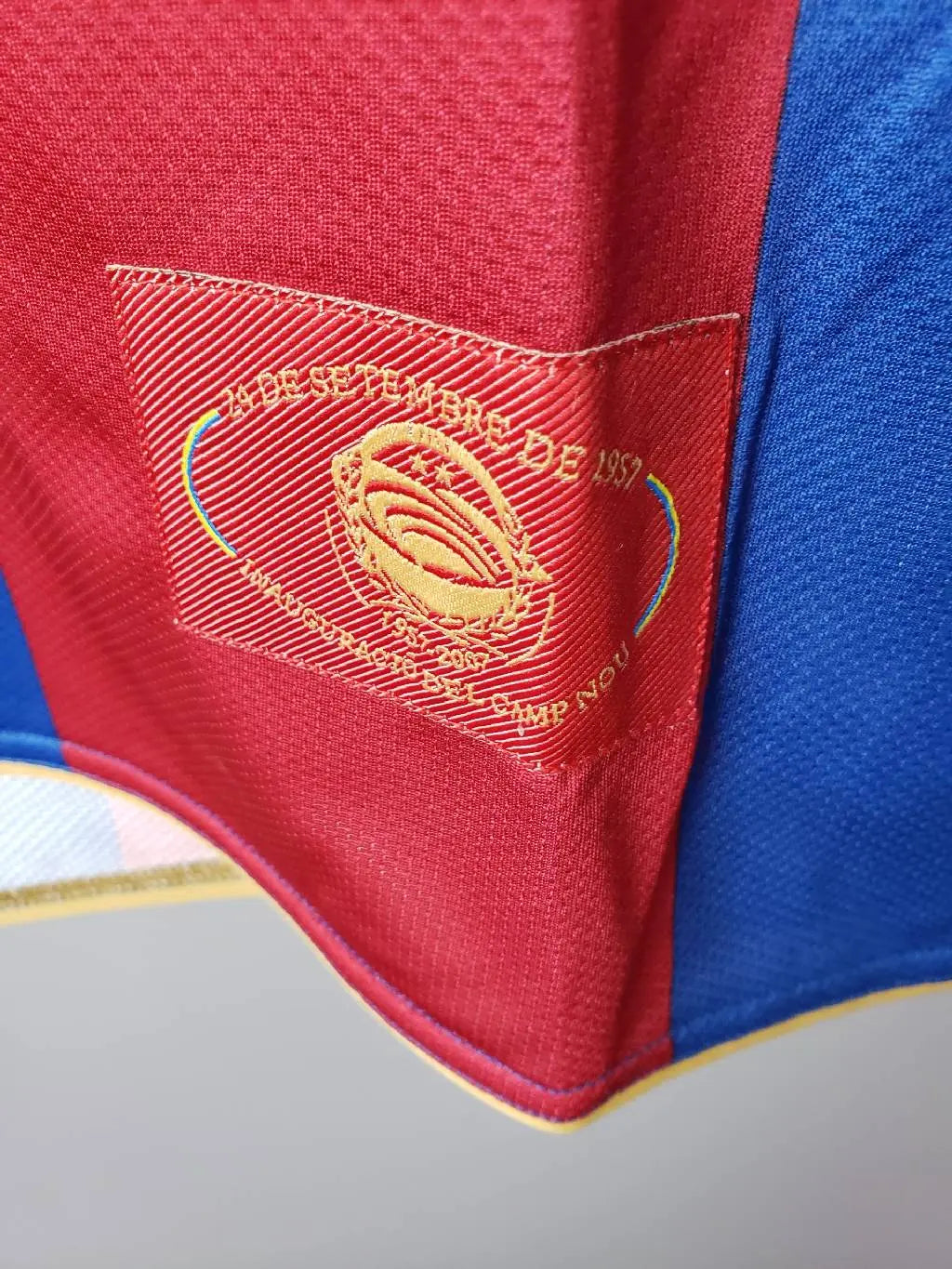 Camisa retrô de mangas compridas do Barcelona 2007/08 Home