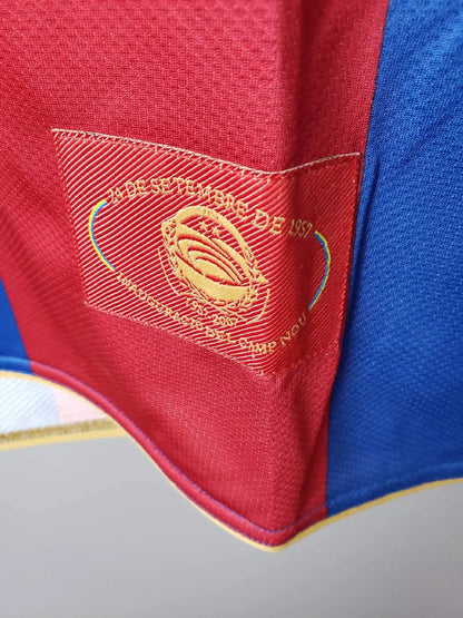 Camisa retrô de mangas compridas do Barcelona 2007/08 Home