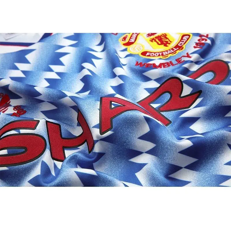Camisa retrô de mangas compridas reserva do Manchester United 1990/92