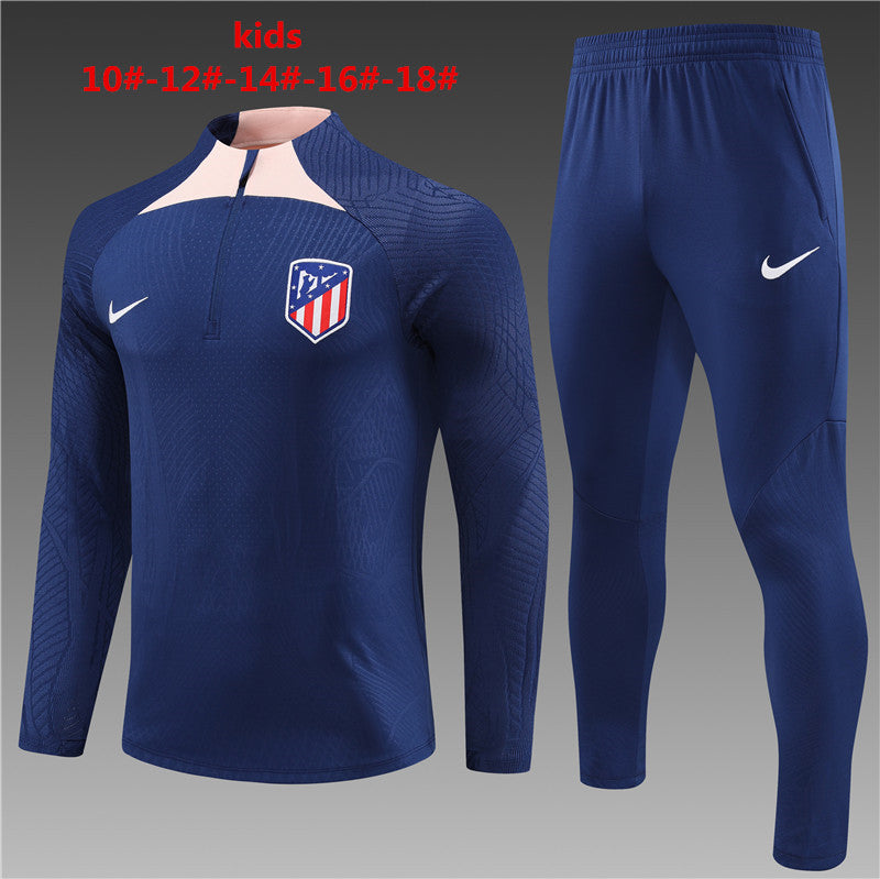 Suéter e calça infantil com zíper do Atlético de Madrid 2023/24 14001