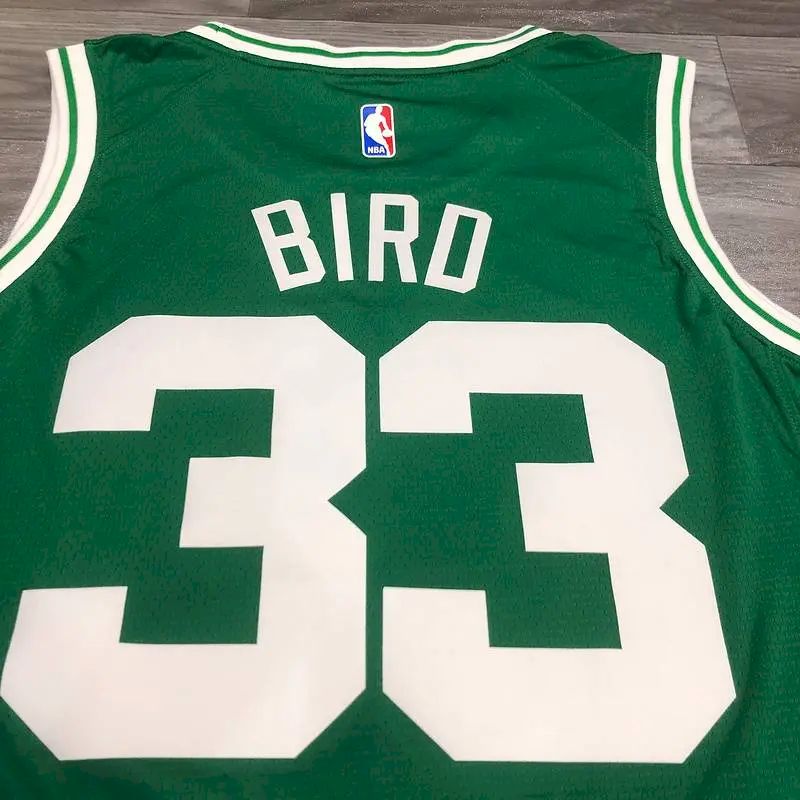 Camisa masculina Larry Bird verde versão jogador - Edição Ícone
