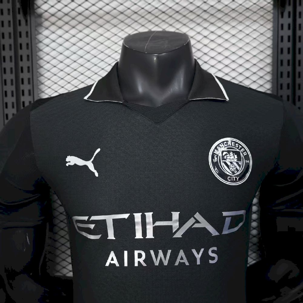 Men's Manchester City 2025/26 Away Jersey Player Version