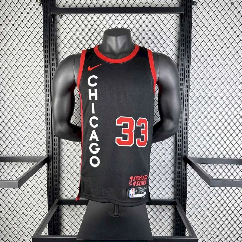 Camisa preta masculina Scottie Pippen 2024 – Edição City