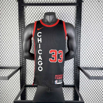 Camisa preta masculina Scottie Pippen 2024 – Edição City