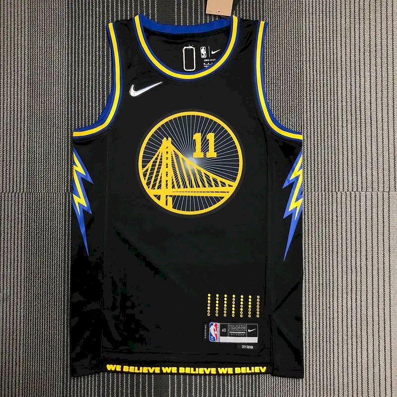 Men’s Klay Thompson Black Team Jersey – 75th Anniversary City Edition