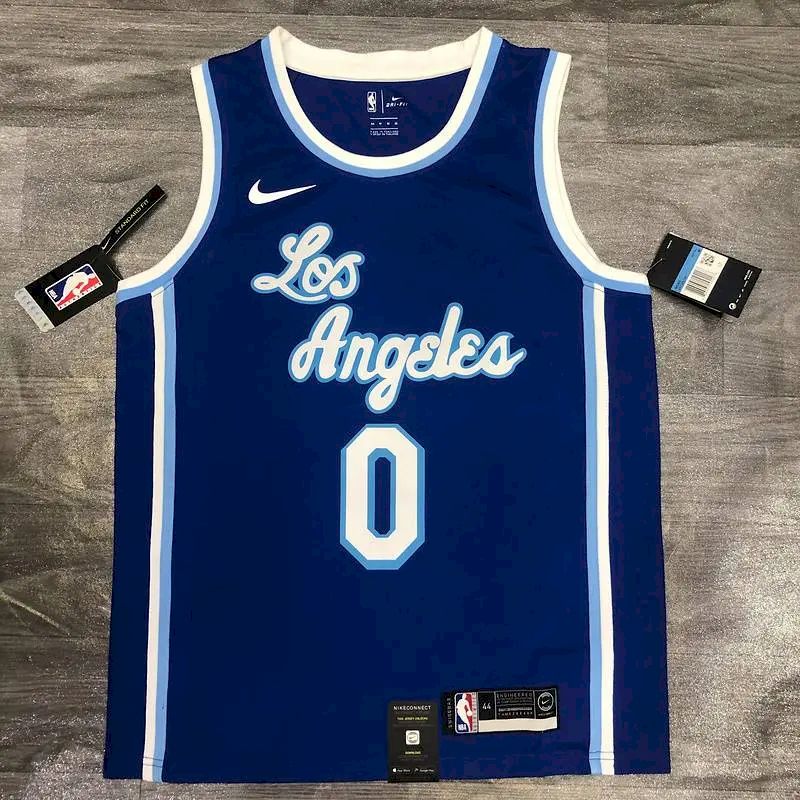 Camisa Kyle Kuzma Azul Masculina Versão Jogador – Edição Clássica Retro