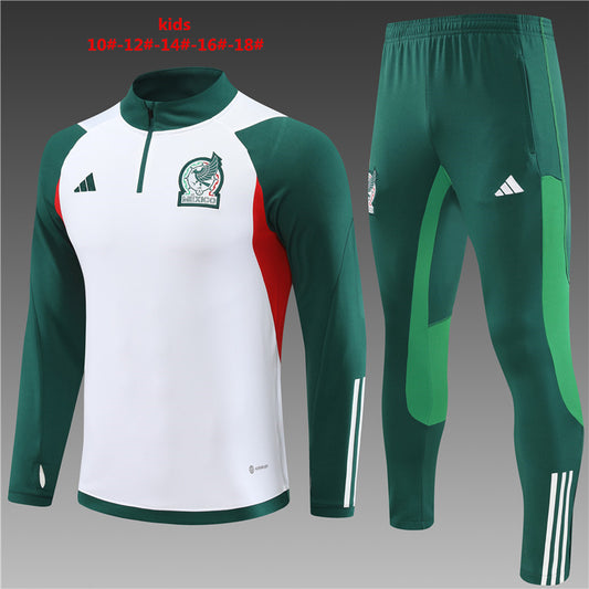 Mexico 2023/24 Half-Zip Kids Sweater+Pant 14001