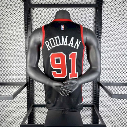 Camisa preta masculina Dennis Rodman 2024 – Edição City