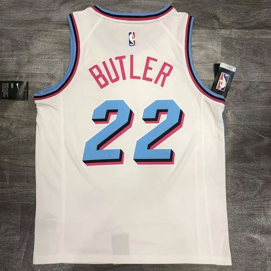Camisa Jimmy Butler Masculina Branca Versão Jogador – Edição Clássica Retro